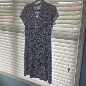 J McLaughlin Blue and White Striped Dress